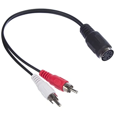 Abbildung von Audio Adapter 5 pol DIN Buchse / 2 Cinch Stecker