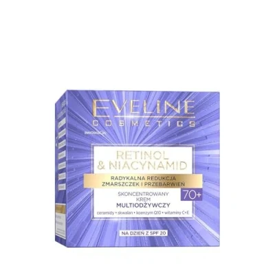 Abbildung von Eveline Cosmetics Retinol &amp; Niacinamid Multi Nährende Tagescreme für 70+ Anti Falten, Feuchtigkeitsspendend, SPF 20 Schutz