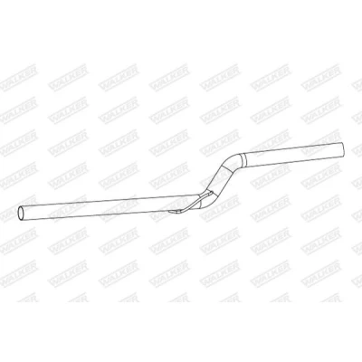 Abbildung von WALKER 10889 Abgasrohr 1380 ohne Anbauteile VOLKSWAGEN: Caddy 3 Kombi, Kastenwagen