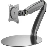 Abbildung von DIGITUS Monitorhalterung Standfuß &amp; Gasdruckfeder 1 Monitor Bis 27 Zoll 1x 6.5 kg VESA 75 100 Schwarz