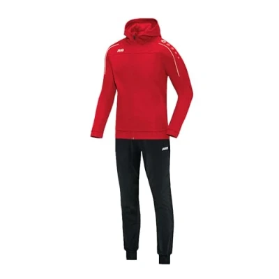 Abbildung von JAKO Kinder Trainingsanzug Polyester Classico mit Kapuze, rot, 140, M9450