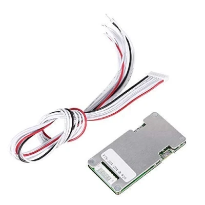 Abbildung von Nikou Lithiumbatterie Schutzplatine, 24V 20A 7S Lithium Li Ion 18650 Batterie BMS Schutzplatine mit Ausgleich und Demselben Anschluss, Aluminiumkühlkörper