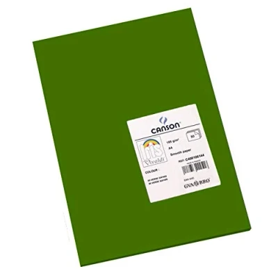 Abbildung von Canson Iris Karton, A4, 50 Blatt, 185 g, Safari Grün