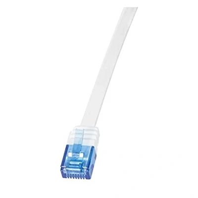 Abbildung von LogiLink Flach Patchkabel RJ45 U/UTP Cat5e 7.50m Weiß