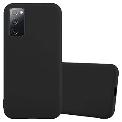 Abbildung von Cadorabo Hülle kompatibel mit Samsung Galaxy S20 FE Schutzhülle TPU Silikon Case Candy Design Slim Kratzfest Weiche Gummi Rundumschutz für in Schwarz