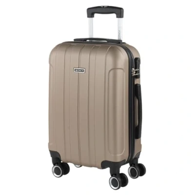 Abbildung von ITACA Handgepäck Koffer Trolley Reisekoffer Mit Rollen und Hartschalenkoffer für Vielreisende. Champagner 771150
