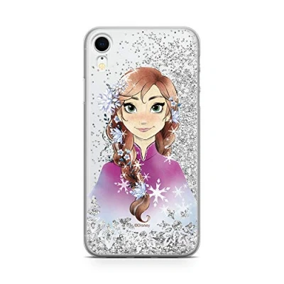 Abbildung von Original und Offiziell lizenziertes Disney Die Eiskönigin Handyhülle für iPhone XR, Case, Hülle, Cover aus Kunststoff TPU Silikon, schützt vor Stößen Kratzern