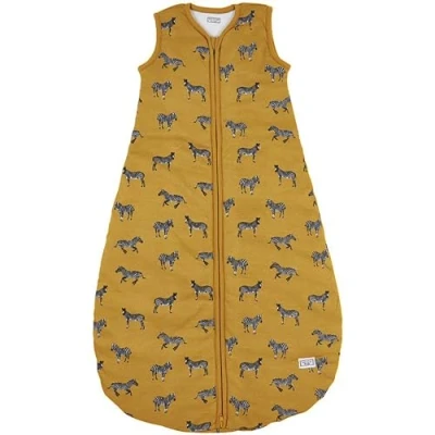 Abbildung von Meyco Baby Schlafsack Rund Gefüttert Zebra Animal Honey Gold 98cm Einzelpackung