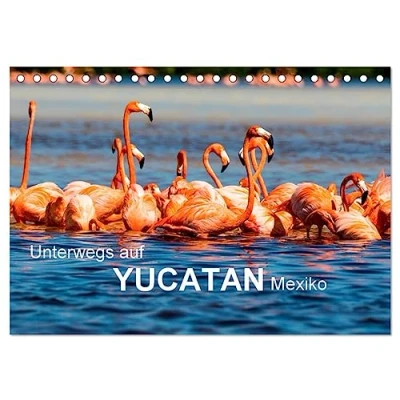 Abbildung von Unterwegs auf Yucatan Mexiko (Tischkalender 2025 DIN A5 quer), CALVENDO Monatskalender
