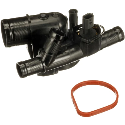 Abbildung von GATES TH40589G1 Kühlwasserthermostat 89 mit Dichtungen Gehäuse RENAULT: Koleos I, LAGUNA 3, SCENIC 2, NISSAN: Qashqai / Qashqai+2 X Trail