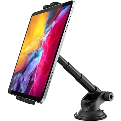 Abbildung von Tablet Halterung Auto Armaturenbrett, woleyi KFZ Handyhalterung mit Saugnapf Teleskoprohr für iPad Pro 9.7, 10.5, 11 / Air Mini 5 4 3 2, Galaxy Tabs, iPhone Serie 11&quot; Handys und Tablets