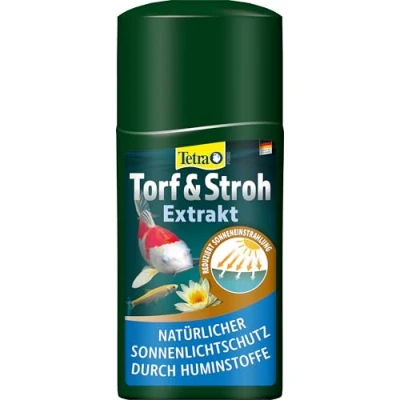 Abbildung von Tetra Pond Torf &amp; Stroh Extrakt Wasserpflege für natürlich klares Teichwasser, mit rein pflanzlichen Wirkstoffen, 250 ml Flasche