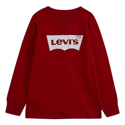 Abbildung von Levi&#039;s Batwing TEE Langarmshirt für Kinder, Größe: 140, Red/white