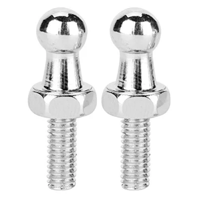 Abbildung von Kugelbolzen, 2 Stück CNC Kugelbolzen Auto Kugelbolzenschraube kugelzapfen Kugelgelenke Schraube aus Aluminiumlegierung für Gasdruckfedern mit Kugelkopf (M6)