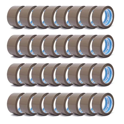 Abbildung von gws Paketklebeband 144 Rollen braun Geräuscharmes Universalklebeband zum Verpacken von Paketen Hohe Klebekraft Profi Qualität 66 m Länge 50 mm Breite