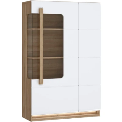 Abbildung von FORTE Highboard &quot;Attention&quot;, Highboard, Beleuchtung, Soft Close,Glastüre, Stauraum