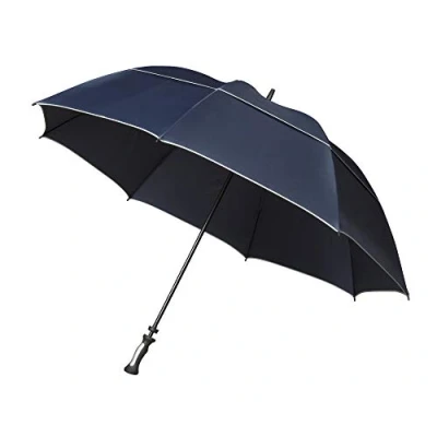 Abbildung von Impliva Langregenschirm Falcone® XXL 140cm Riesen Golfschirm Glasfiber, unglaublich riesig, stabil und groß, für zwei Personen mehr