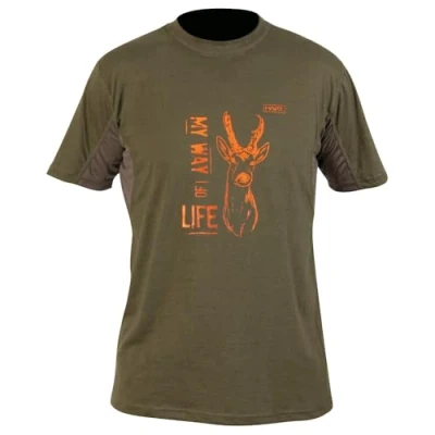 Abbildung von HART T Shirt Branded Oliv/Roe Deer XXL