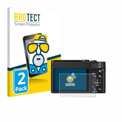 Abbildung von BROTECT Entspiegelungs Schutzfolie für Panasonic Lumix DC TZ99 (2 Stück) Matte Displayschutz Folie, Anti Reflex, Fingerprint