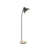 Abbildung von Eglo 43166 Stehleuchte LUBENHAM schwarz, braun E27 1X28W L:47,5cm B:30cm H:160cm mit Fußtrittschalter