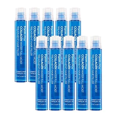 Abbildung von Farm Stay Collagen Water Full Moist Treatment Hair Filler Kollagen Wasser voll feucht Behandlung 1Stück 13ml