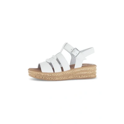 Abbildung von Gabor Damen Riemchensandalen, Frauen Sandalen,Sommerschuhe,Freizeitschuhe,offene Schuhe,Strandschuhe,Sandaletten,bequem,Latte,41 EU / 7.5 UK