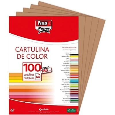 Abbildung von Fixo Paper 11110446 Packung A4 100 Stück, Zimtbraun, 180 g