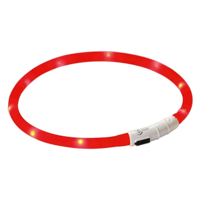 Abbildung von Kerbl Maxi Safe LED Halsband, Rot 55cm