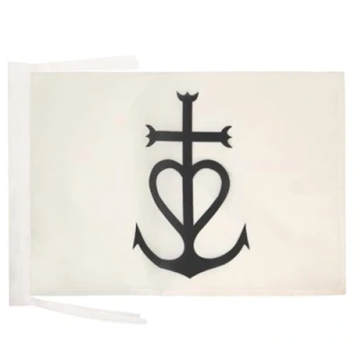 Abbildung von AZ FLAG Flagge Kreuz Von Camargue 45x30 cm Mit Kordel Fahne 30 x 45 Flaggen