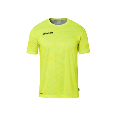 Abbildung von uhlsport Unisex Prediction Kurzarm T Shirt, Fluo Gelb, 140 EU