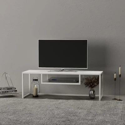 Abbildung von en.casa TV Regal, »Isokyrö« Metall 120 x 40 cm Weiß