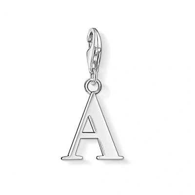 Abbildung von Thomas Sabo Damen Charm Anhänger A Buchstabe Club 925 Sterling Silber 0175 001 12
