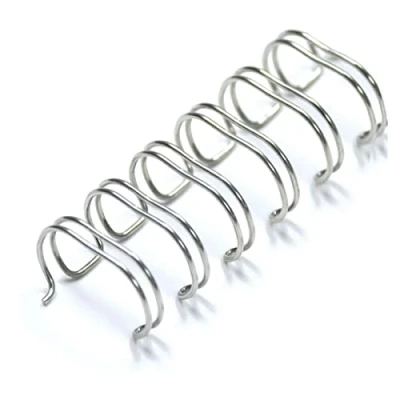 Abbildung von Albyco Wire O Drahtbinderkämme 7,9 mm Buchringe, Spiralbinder, Papier Binder, Drahtbinderucken, Wirebind, Binderucken draht, 1/4 Zoll bis zu 45 Blatt 100 Stück Silber/Metall