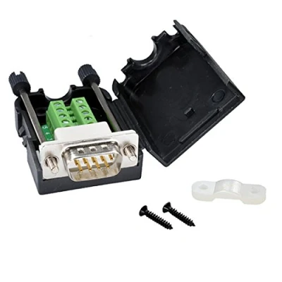 Abbildung von Oiyagai DB9 D SUB RS232 VGA Adapter 9 polig Signale Anschlussplatine Kunststoffabdeckung 2 reihig (Stecker mit Schraube)