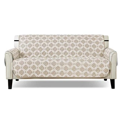 Abbildung von PETCUTE Sofabezug 3 Sitzer sofahusse Sessel bezug Couchbezug Gesteppte Sofaschoner Sofa Schutz Abdeckung