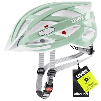 Abbildung von uvex i vo 3D Leichter Allround Helm für Damen und Herren individuelle Größenanpassung erweiterbar mit LED Licht Mint 56 60 cm