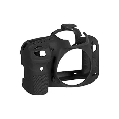 Abbildung von easyCover Silikon Kameratasche Schutz für Ihre Kamera Canon 7D Mark II Schwarz
