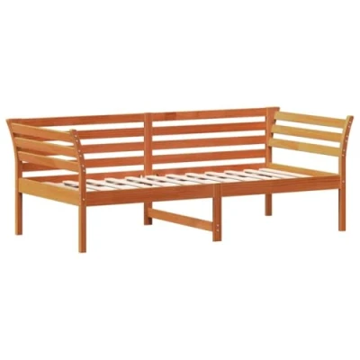 Abbildung von vidaXL Bett Tagesbett Wachsbraun 75x190 cm Massivholz Kiefer