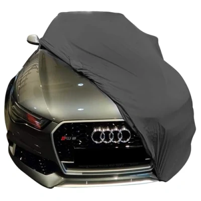 Abbildung von Star Cover Indoor Autoabdeckung kompatibel mit Audi RS6 C7 (4G) Spiegeltaschen SUPER Soft Stretch