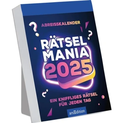 Abbildung von Abreißkalender Rätselmania 2025: Ein kniffliges Rätsel für jeden Tag Tagesabreißkalender zum Aufstellen oder Aufhängen