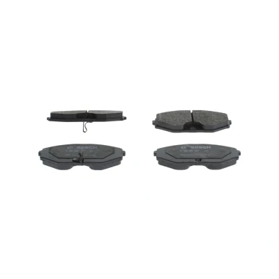 Abbildung von BOSCH 0 986 495 147 Bremsbelagsatz Low Metallic mit integriertem Verschleißwarnkontakt, akustischer Verschleißwarnung Montageanleitung