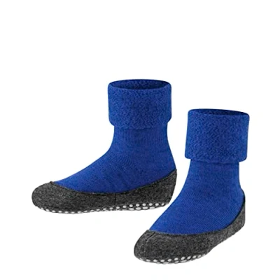 Abbildung von FALKE Unisex Kinder Cosyshoe Haussocken Wolle Schwar Grau viele weitere Farben verstärkte Hüttensocken ohne Muster atmungsaktiv einfarbig Noppendruck rutschhemmend auf der Sohle 1 Paar