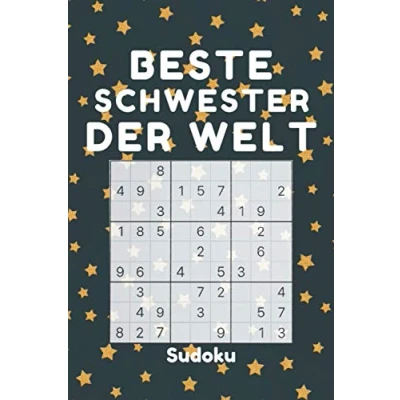Abbildung von BESTE Schwester DER WELT Sudoku: 240 Sudoku Rätsel inkl. Lösungen Leicht schwer kleine Geschenke für zu weihnachten Geburtstag weihnachtsgeschenke Schwiegertochter frauen