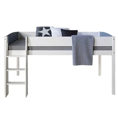 Abbildung von Homestyle4u Hochbett 90x200 Spielbett Kinderbett massiv