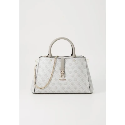 Abbildung von Guess Zamira Luxury Satchel Handtasche, Damen, Größe: One Size, Dark taupe