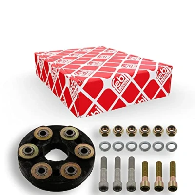 Abbildung von febi BILSTEIN 03643 Hardyscheibe 100 vorne 140 Plus mit Schrauben, Unterlegscheiben Muttern MERCEDES BENZ: E Klasse Limousine, SLK