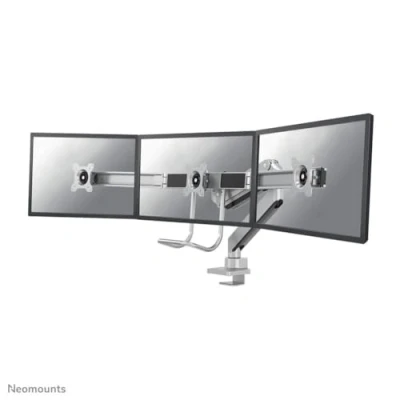 Abbildung von Neomounts NM D775DX3SILVER dreifach Monitor Tischhalterung