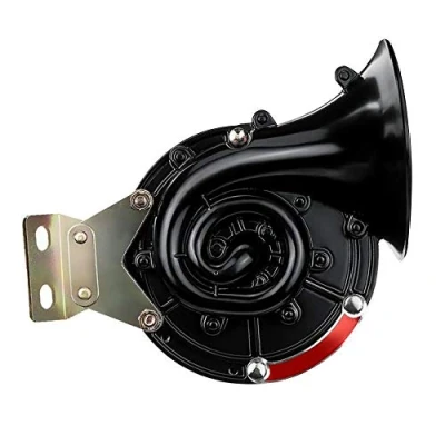 Abbildung von MEROURII Auto Schneckenlufthorn, 12V/24V 300db Lautes Horn, Elektrische Einzelhorn Hupe Wasserdicht Schneckenhörner für LKW, Auto, Boot, Motorrad, Gewicht: 800g