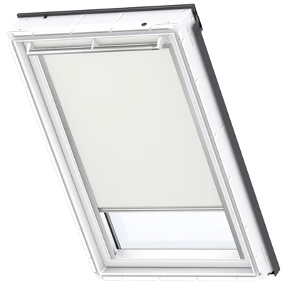 Abbildung von VELUX Verdunklungsrollo &quot;DKL MK08 1085S&quot;, verdunkelnd, Verdunkelung, ohne Bohren, in Führungsschienen, alufarbene Führungsschienen &amp; Griffleiste