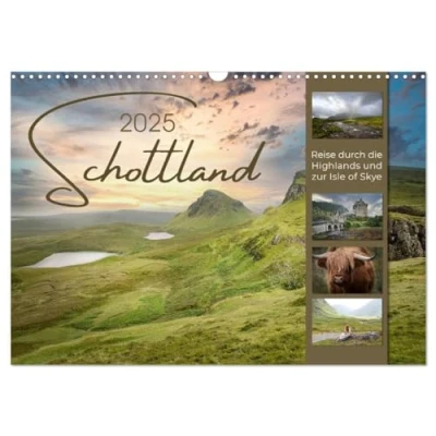 Abbildung von Schottland Reise durch die Highlands und zur Isle of Skye (Wandkalender 2025 DIN A3 quer), CALVENDO Monatskalender